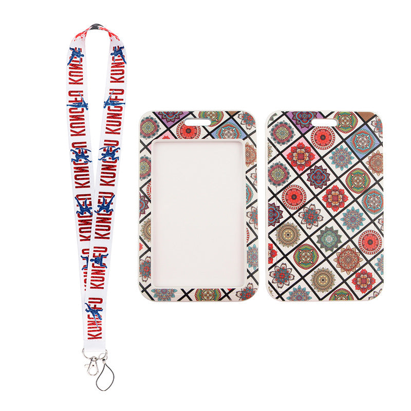 Wholesale 10pcs Leopard Print Album Expression Mobile Phone Strap Bus Access Card Work Card Embossed Card Holder